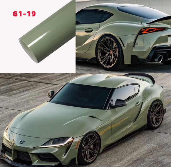 تغليف السيارات فينيل أخضر غامق Khaki Dark Green
